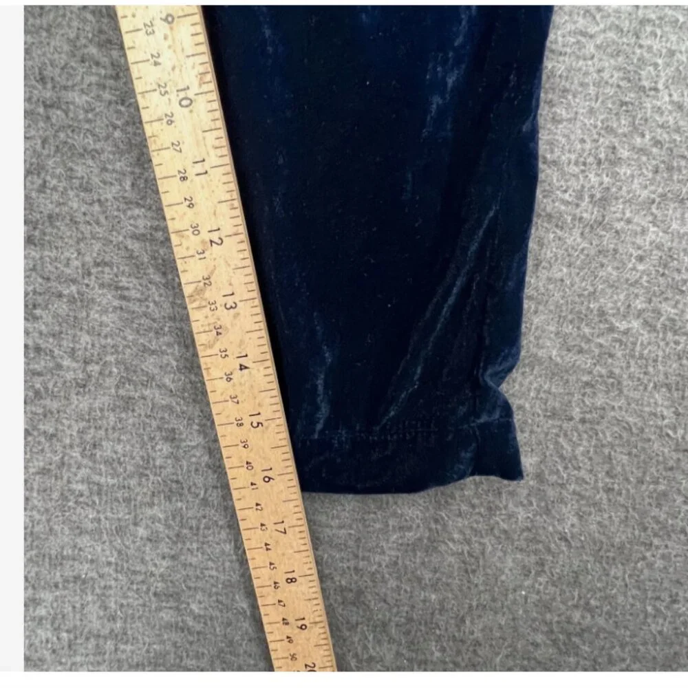 Gymboree Pants Girls XS 4 Navy Crushed‎ Velvet Velour Jogger Winter Glam Nwt